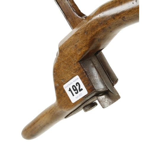 192 - A rare coachmaker's early fenced pistol grip router by I SYM G