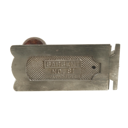 392 - A SARGENT No 81 L & R side rebate G