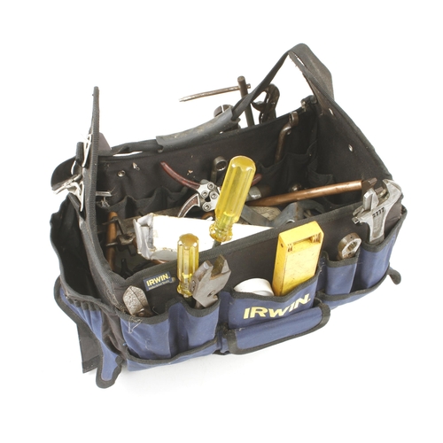 407 - A tool bag by IRWIN with plumber's tools G