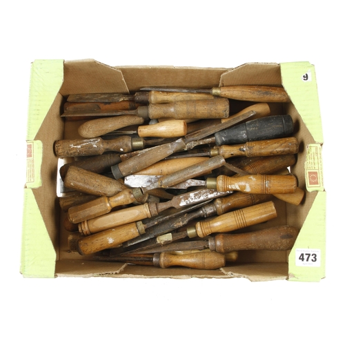 473 - 40 chisels and gouges for restoration G-