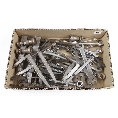 67 - Quantity of spanners, cramps etc G