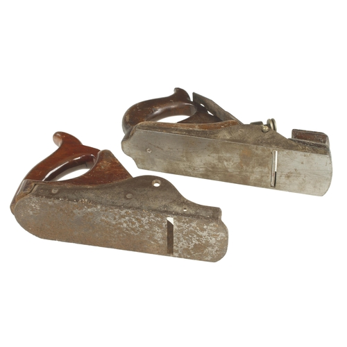 693 - Two handled iron smoothers for restoration G-