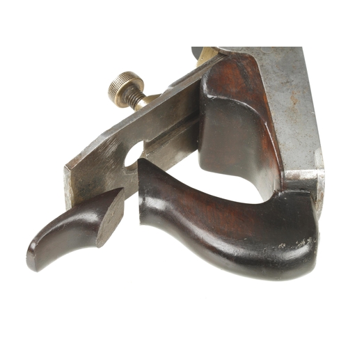 709 - A d/t steel coffin smoother by BUCK, handle spur needs attention G+