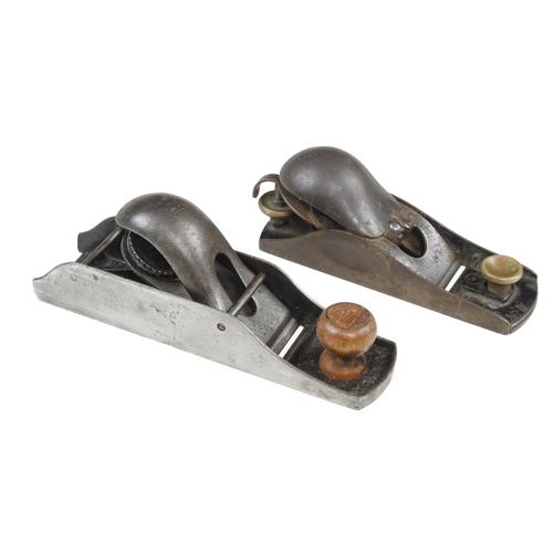 76 - A STANLEY No 130 (cut down) block plane and another G