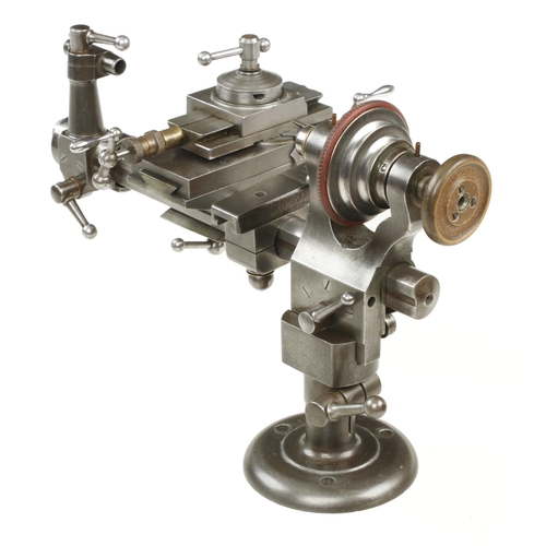 795 - A fine quality watch maker's lathe by LORCH SCHMIDT with numerous attachments as illustrated G++