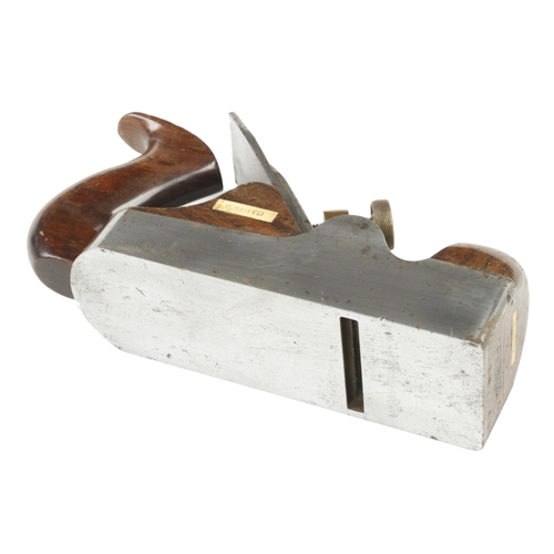 799 - A PRESTON No 1372 d/t steel parallel smoother with rosewood infill and handle and orig Preston 2 1/4... 