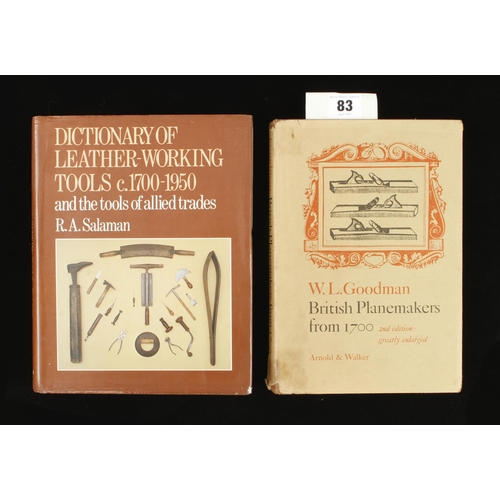 83 - W.L.Goodman; BPM 2nd ed. and R.A.Salaman; Dictionary of Leatherworking Tools G+