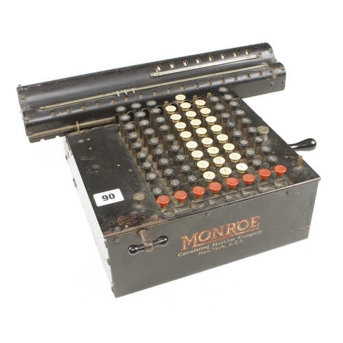 90 - A MONROE calculating machine G