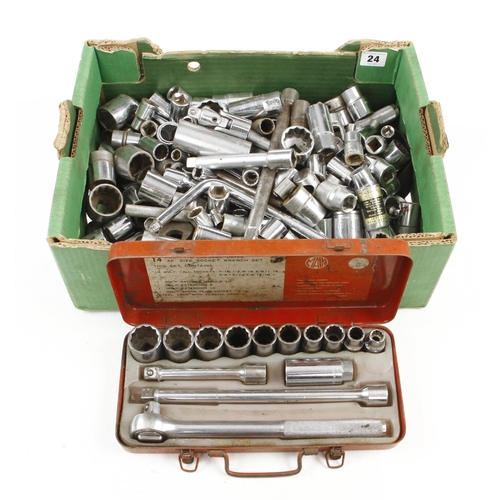 24 - Quantity of sockets and wrenches G