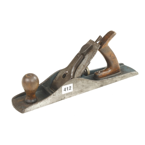 412 - A unnamed iron fore plane with corrugated sole and Beekin iron G