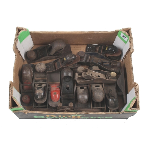 87 - 12 metal block planes for spares G-