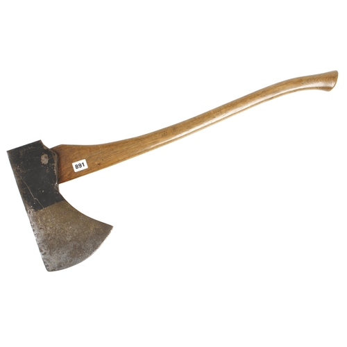 891 - A little used 7lbs felling axe by ELWELL with 6