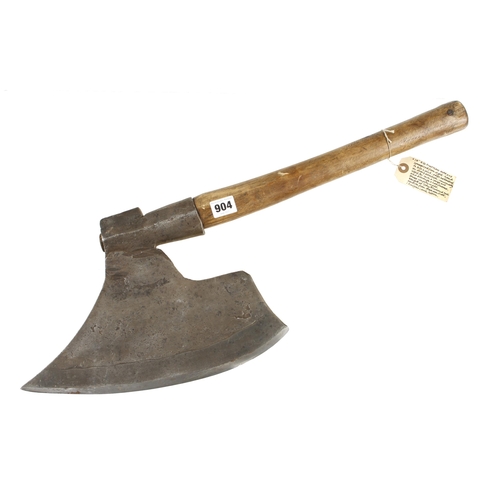 904 - An early Austrian side axe with 14