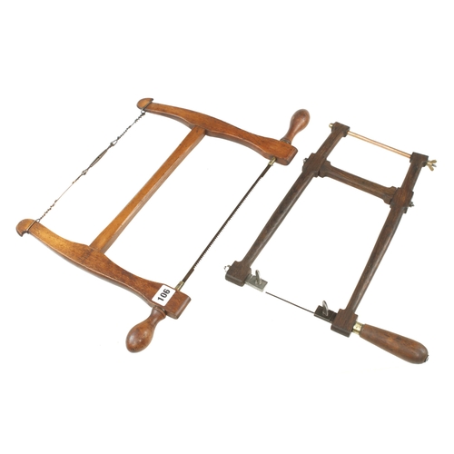 106 - A beech bowsaw and a fretsaw G+