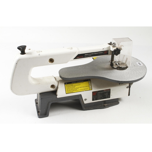 113 - An AXMINSTER variable speed fretsaw 240v Pat tested