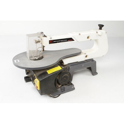 113 - An AXMINSTER variable speed fretsaw 240v Pat tested