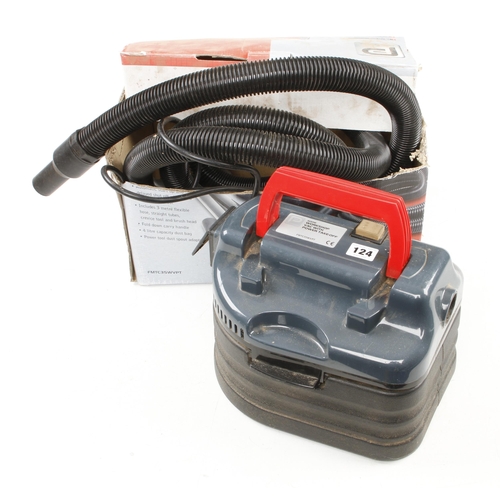 124 - A WORKZONE workshop vacuum cleaner 600w 240v Pat tested