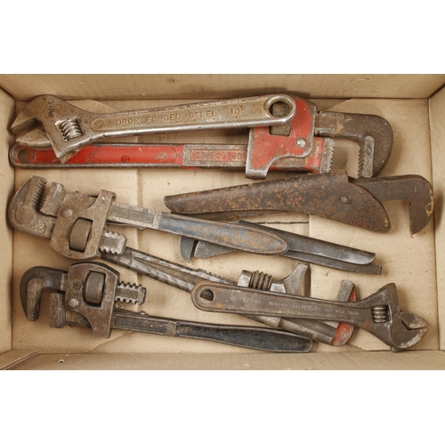 84 - Ten adjustable wrenches G