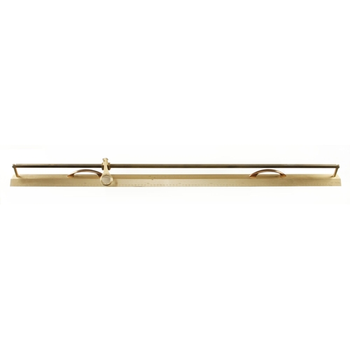 876 - A brass Metre Standard by REVERICATIONS Aylesbury No 12543 20'C for the Borough of Chesterfield with... 