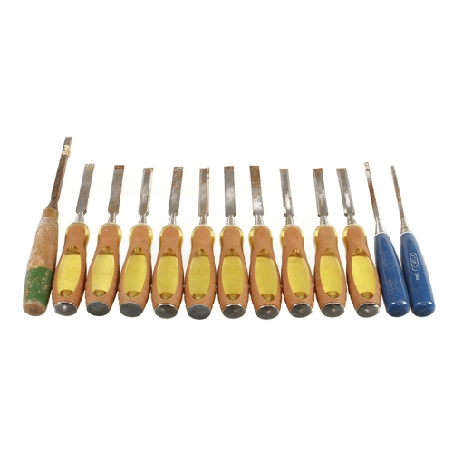 97 - 12 chisels with composite handles G