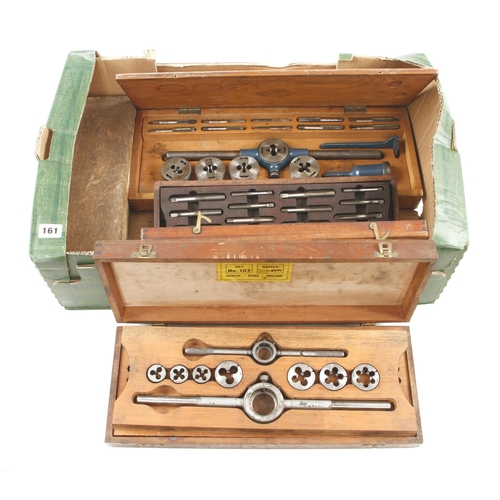 161 - Four boxed sets of engineer's taps and dies G+