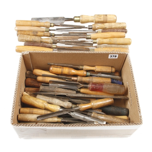 378 - 50 chisels and gouges G