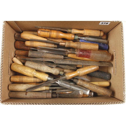 378 - 50 chisels and gouges G