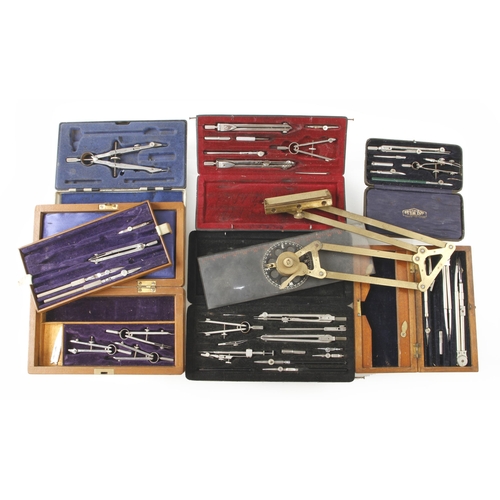 388 - Five part drawing sets G-