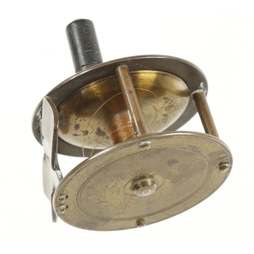 436 - A brass fly fishing reel by ALLCOCK, Redditch G++