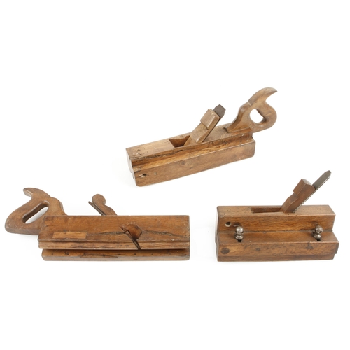 452 - Three European evergreen oak moulding planes G