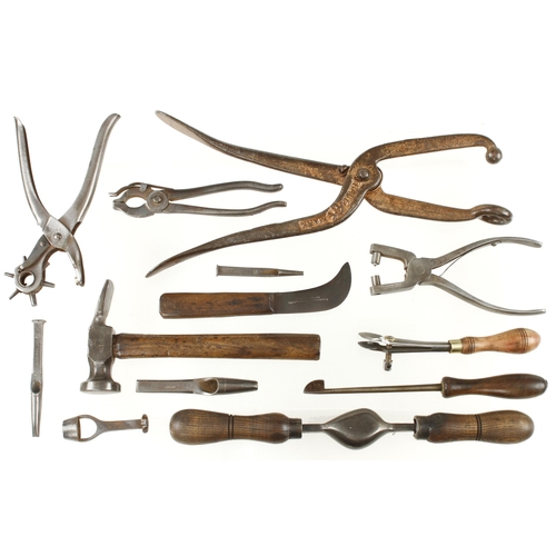 64 - 13 leather working tools G