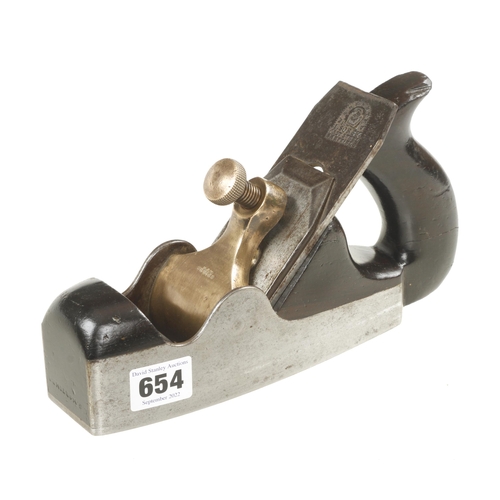 654 - A d/t steel coffin smoother by SPIERS, chip to handle spur G