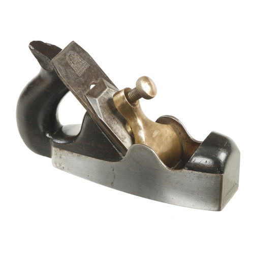 654 - A d/t steel coffin smoother by SPIERS, chip to handle spur G