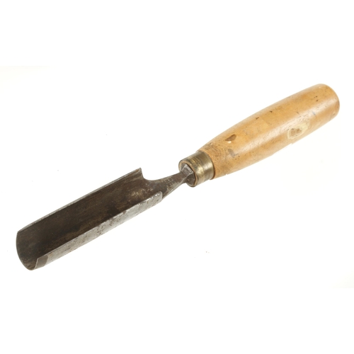 746 - An extremely deep gouge by SORBY  with boxwood handle G++