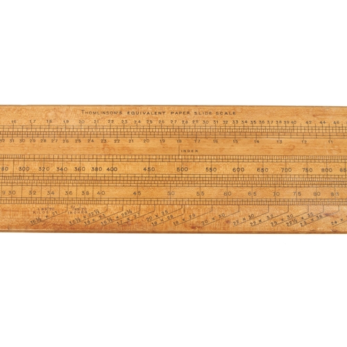 872 - Thomlinson's Equivalent Paper Slide Rule, 26