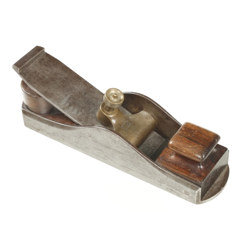 930 - A rare NORRIS No 11 Improved pattern d/t steel mitre plane with rosewood infill and 2 1/4