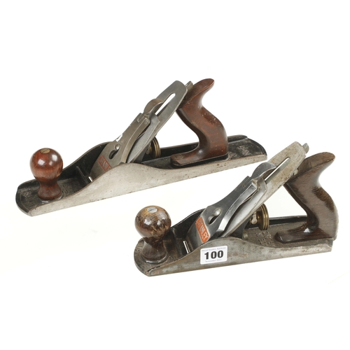 100 - English STANLEY No 4 & 5 bench planes G+