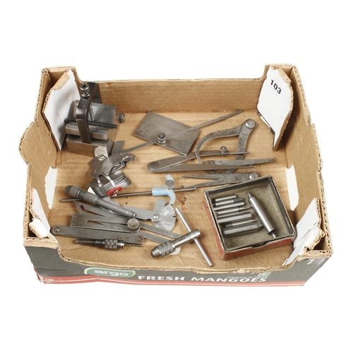 103 - A quantity of engineers small tools G+