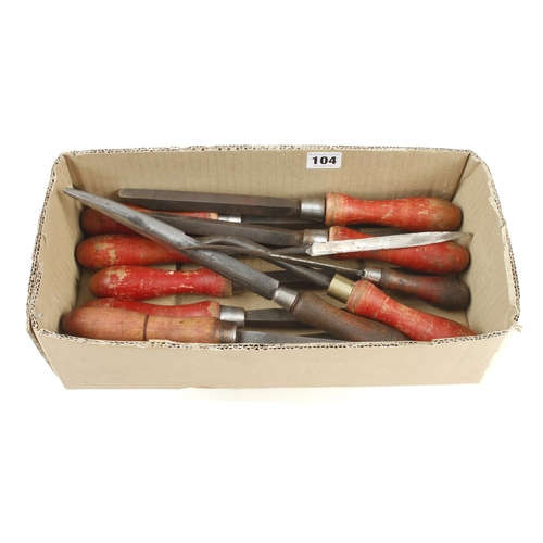 104 - 12 engineers metal spinning tools G