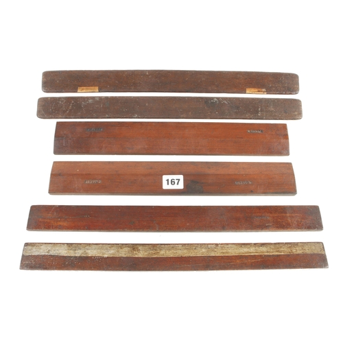 167 - Three pairs of winding (winking) sticks, two with boxwood sights G