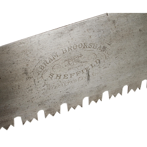 251 - A little used 3' crosscut saw by ABRAM BROOKSBANK Sheffield G++