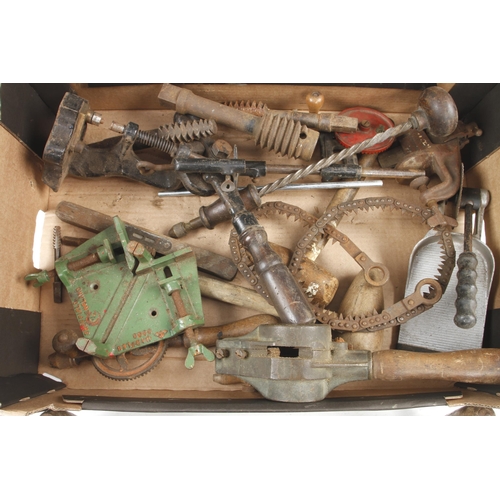 268 - Two drawknives and other tools G