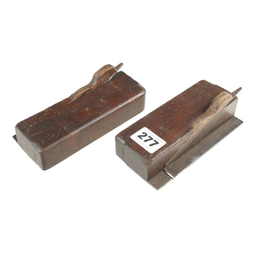 277 - A pair of rosewood side rebate planes G+