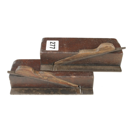 277 - A pair of rosewood side rebate planes G+