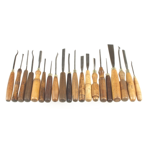 280 - 20 carving tools G+