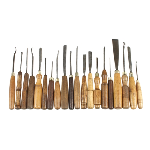 280 - 20 carving tools G+