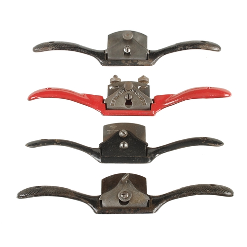 283 - Four metal spokeshaves G