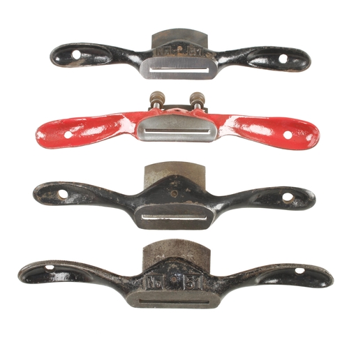 283 - Four metal spokeshaves G