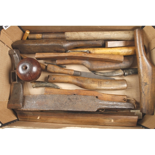 303 - A box of tools etc G