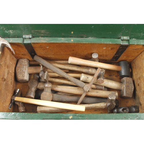 311 - 20 hammers in pine box G